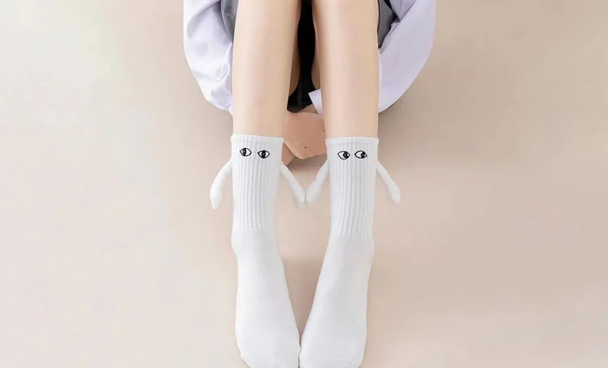 Heartfelt Gift Cartoon Eye Socks