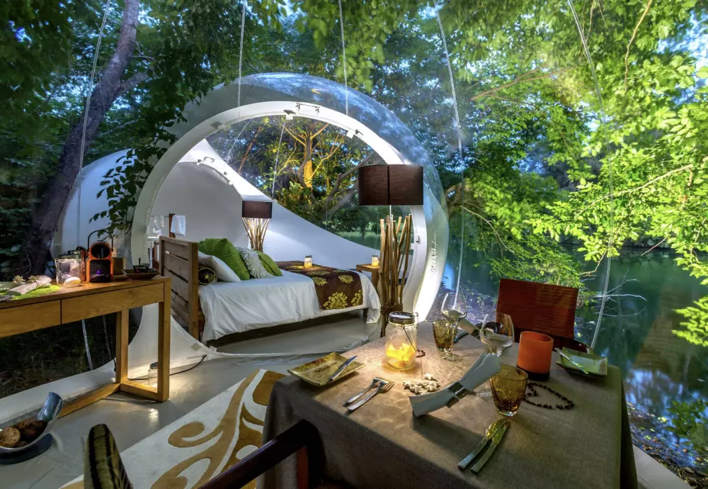 bubble tent clear